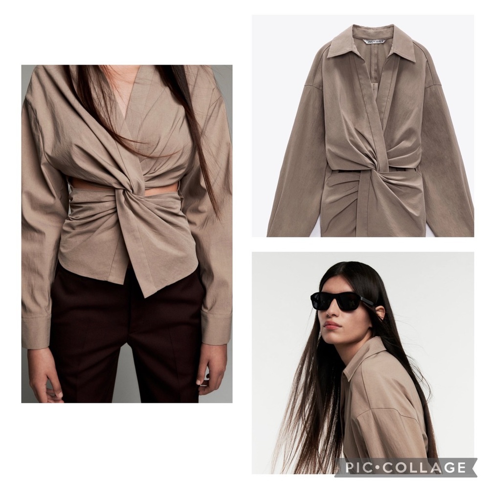 Zara Cutout Blouse